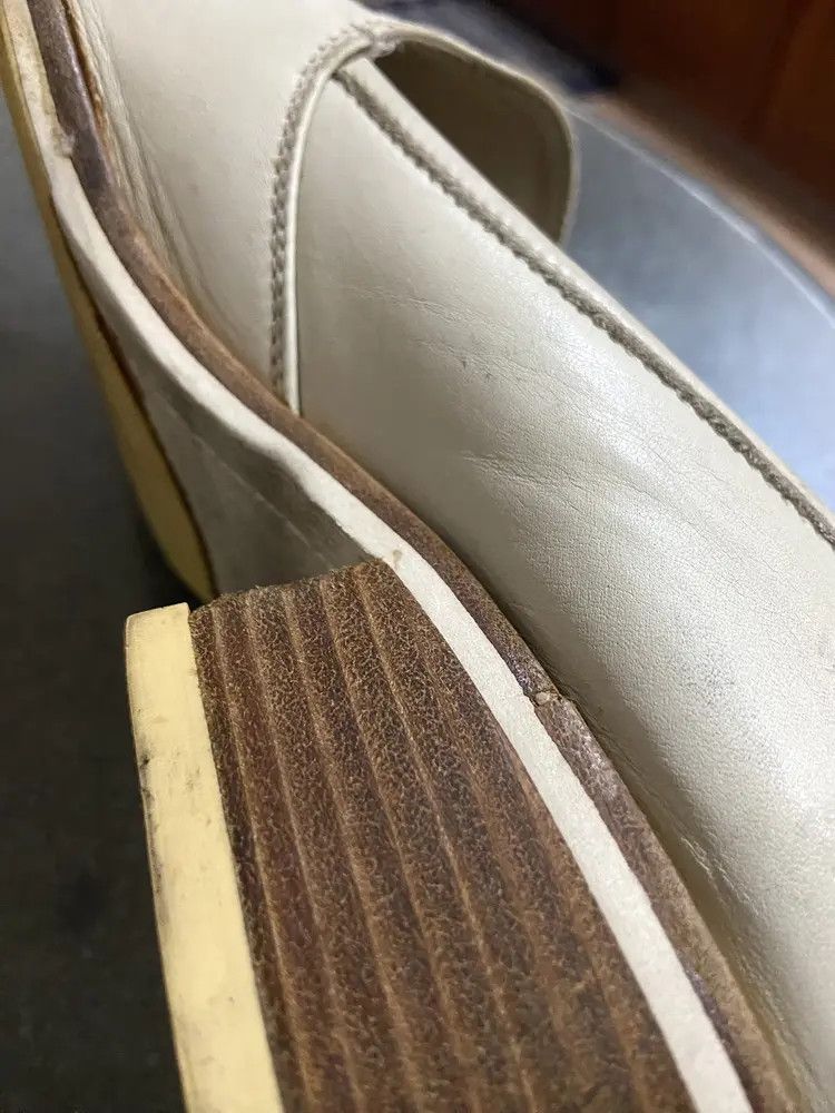 Acne Studios Acne Studios Off White Leather Loafer - Ladies Size US 7 / IT 37 - 5 Thumbnail