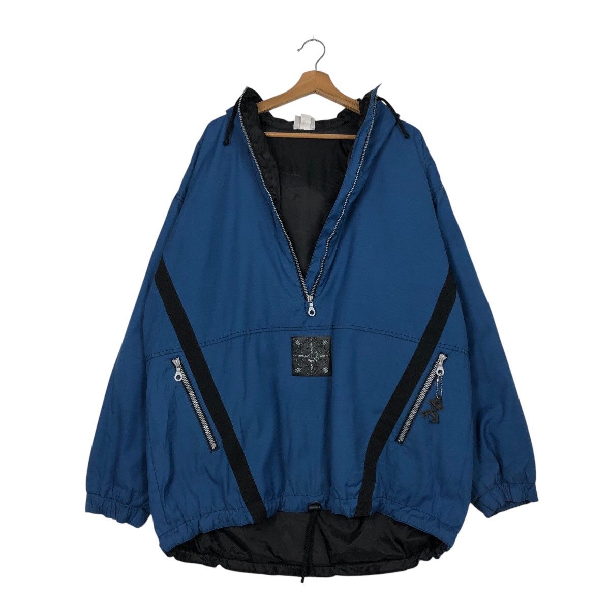 Japanese Brand Vintage Anorak Half Zipper Biker Jacket Active Swiss Design Size US L / EU 52-54 / 3 - 12 Thumbnail