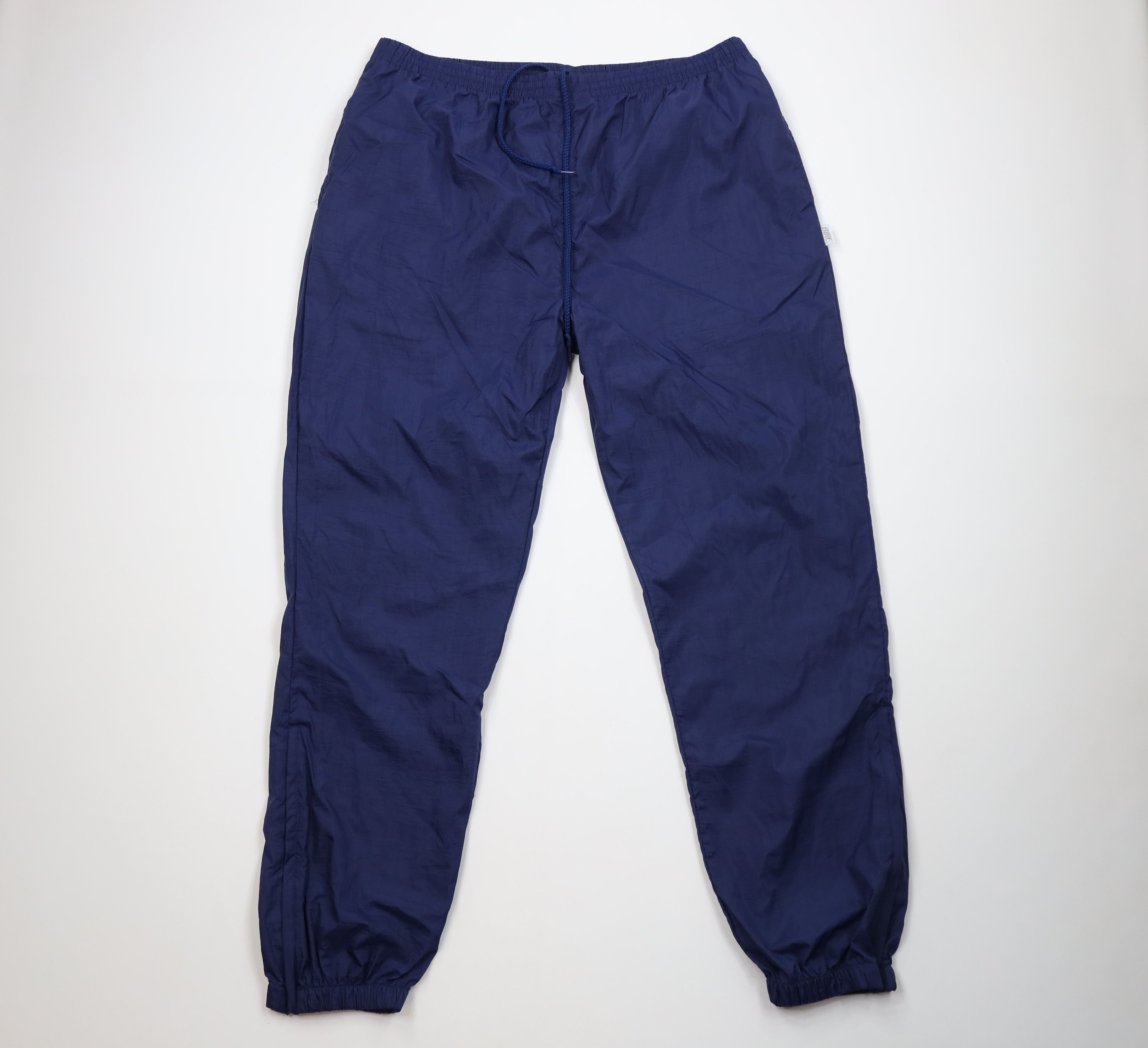 Vintage Vintage 90s Bike Blank Windbreaker Joggers Pants Nylon Blue Size US 38 / EU 54 - 1 Thumbnail