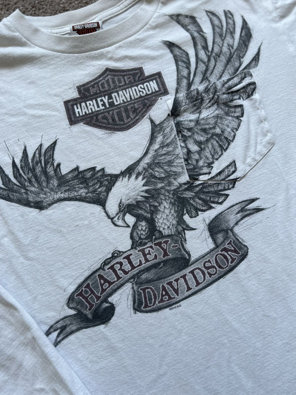 Harley Davidson × Vintage 2007 Harley Davidson Long Sleeve Tee Size US S / EU 44-46 / 1 - 3 Thumbnail