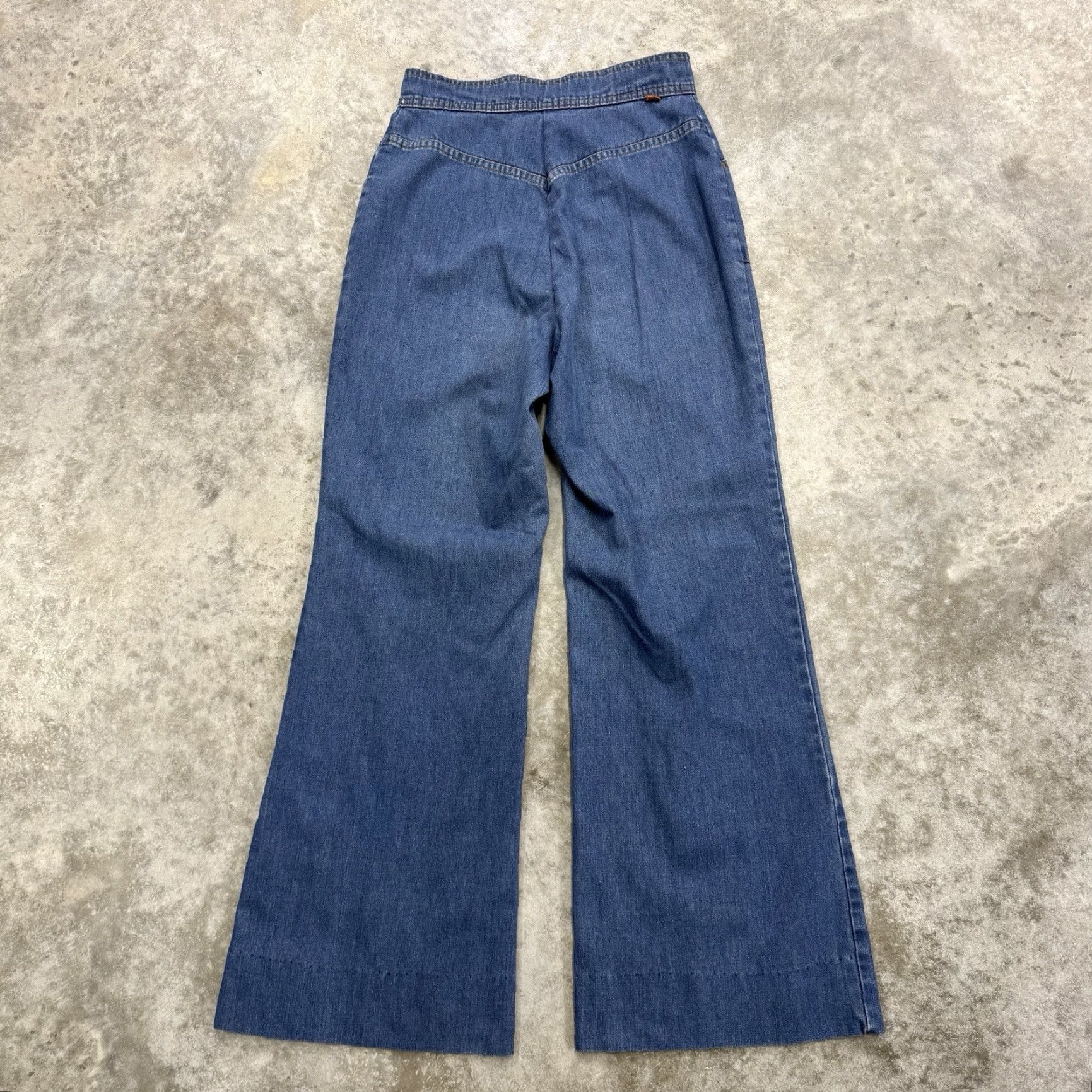 Levi's VINTAGE Levi's Orange Tab Jeans Womens 27 Blue Bell Bottom 70s Hippie Bohemian Rock Festival USA 60s 70s Womens Jeans 27 Blue Levis 684? Flared Size 27" / US 4 / IT 40 - 3 Thumbnail