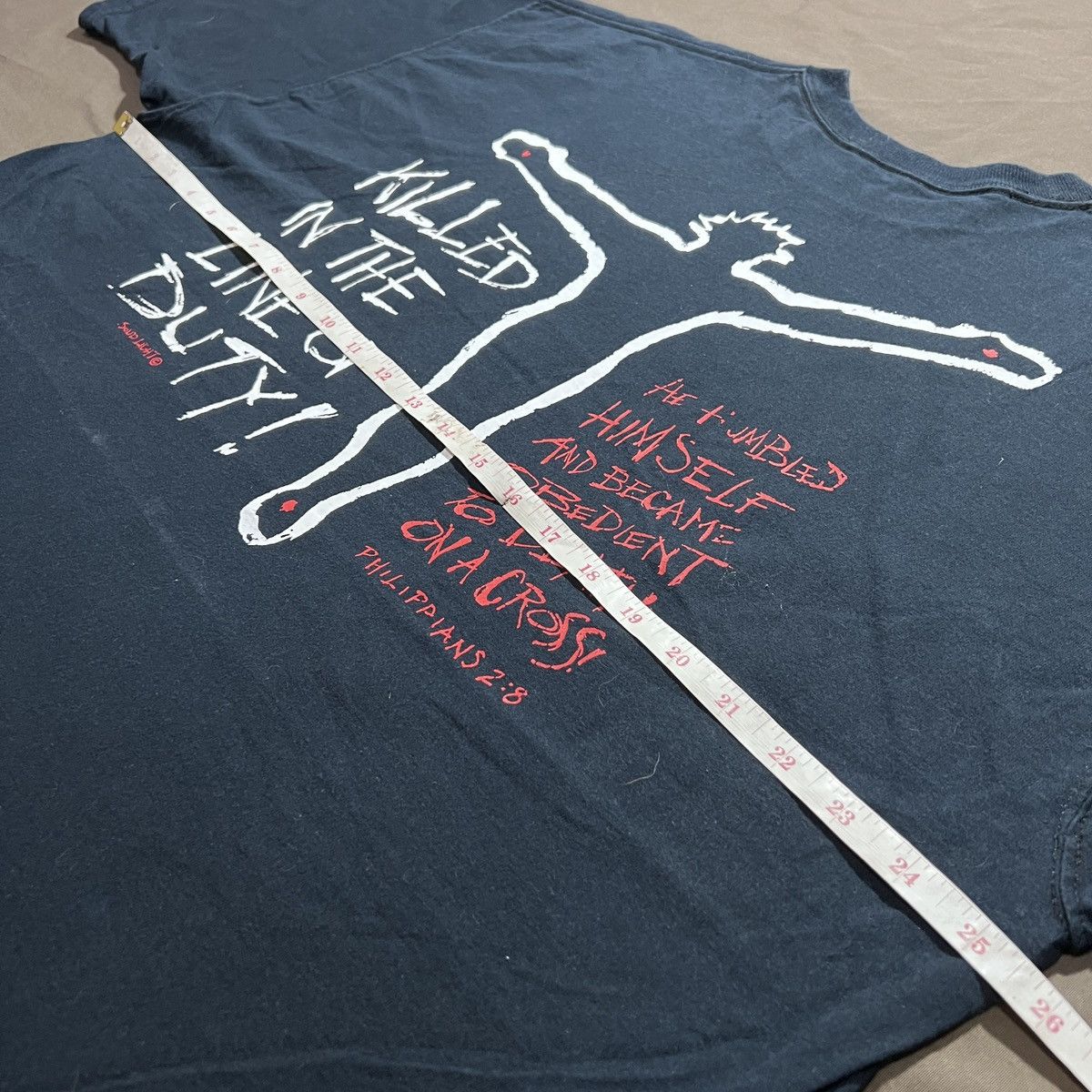 Vintage Vintage Y2K God Jesus Bible Holy East Coast Choppers Tee 2XL Size US XXL / EU 58 / 5 - 11 Thumbnail