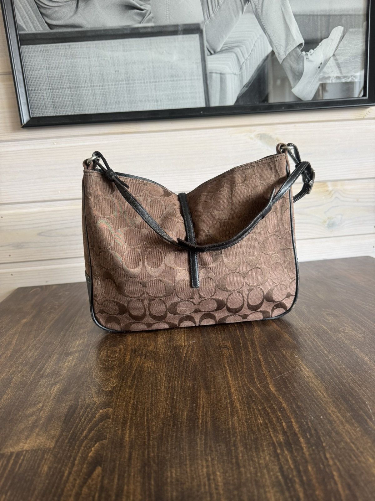 Coach Classic Coach Signature Hobo Shoulder Bag Size ONE SIZE - 2 Thumbnail