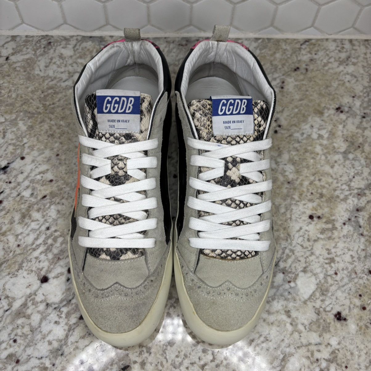 Golden Goose Size 41 Golden Goose Mid Star Multicolor Python CLEAN No Box Size US 11 / IT 41 - 5 Thumbnail