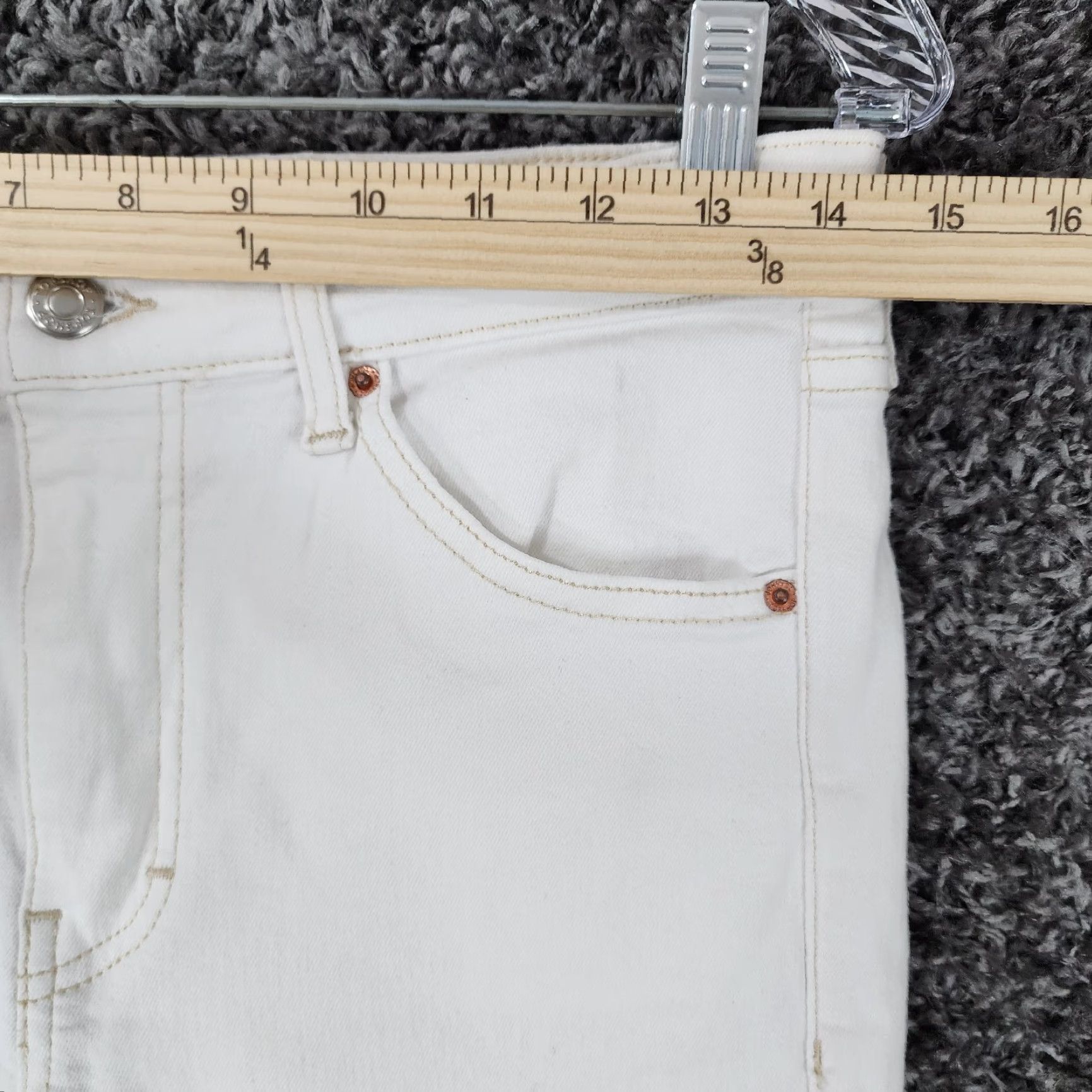 Topshop Topshop Jamie Jeans Womens Skinny White 29x28 Color White 29 Inseam 28in size 29 Regular Size 29" - 5 Thumbnail