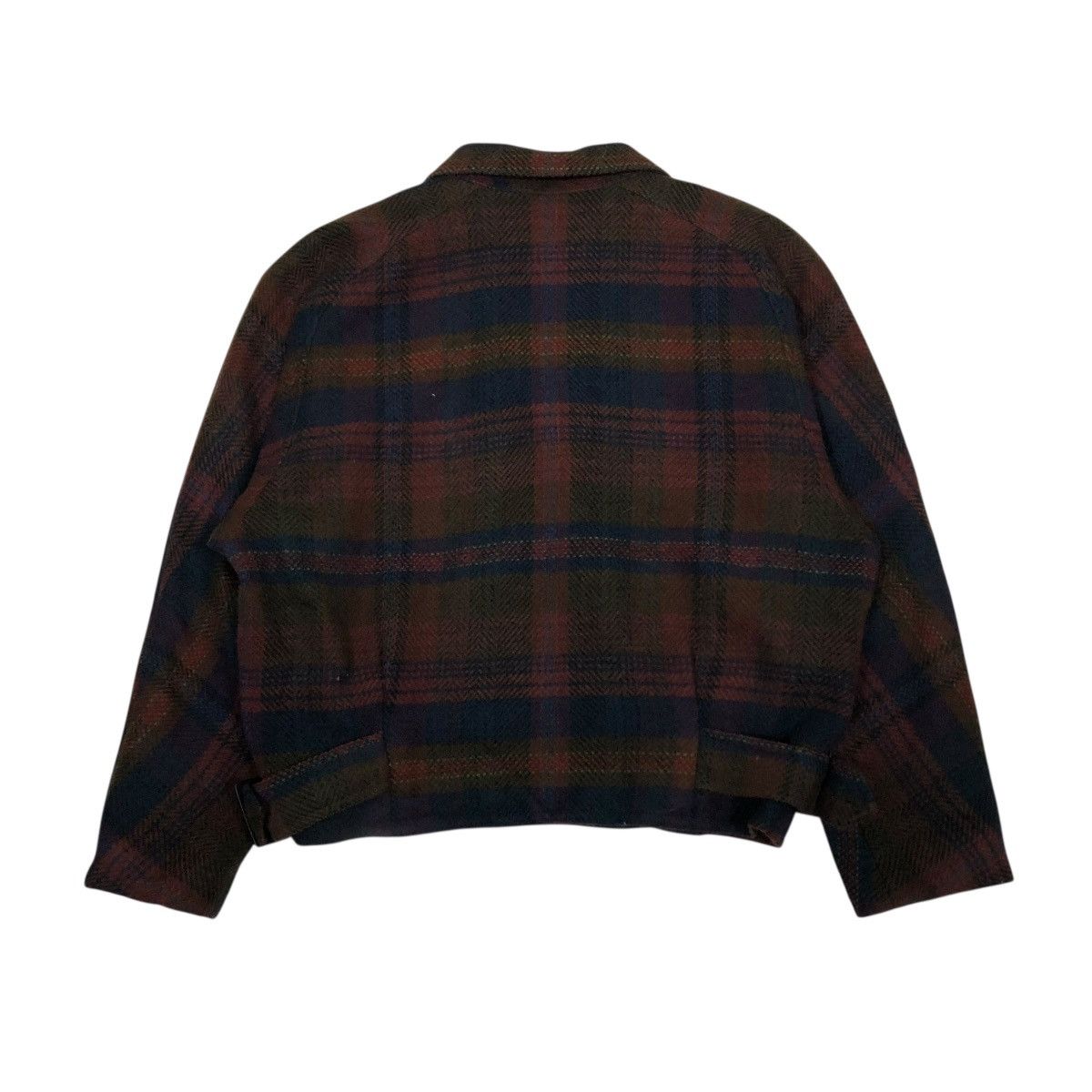 Japanese Brand 🔥VINTAGE WOOL BOMBER JACKET PARACHUTE DESIGN TARTAN GIO Size US M / EU 48-50 / 2 - 2 Thumbnail