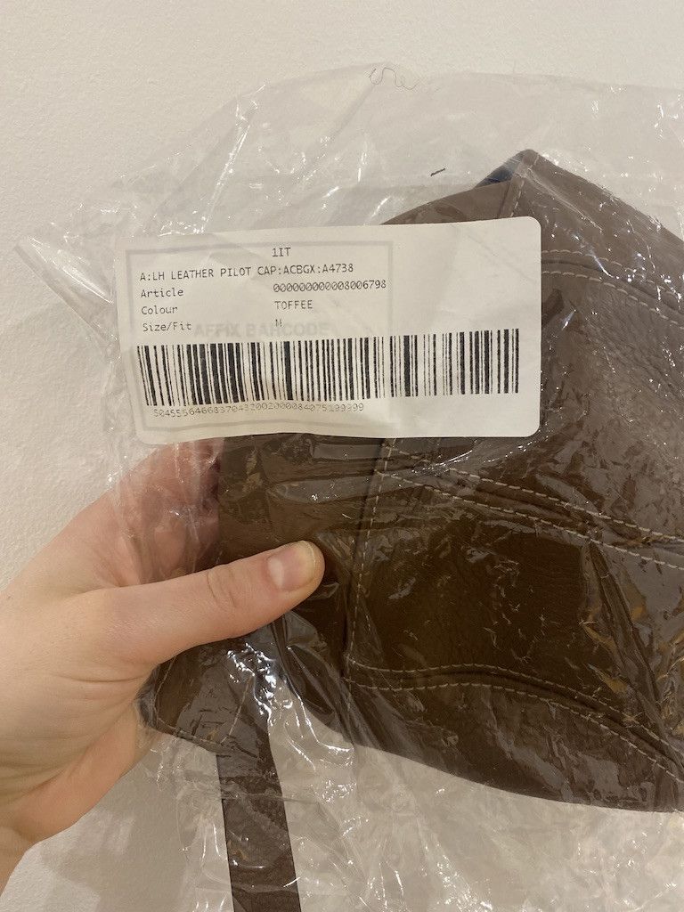 Burberry Burberry Tan Leather Pilot Hat Size ONE SIZE - 7 Thumbnail
