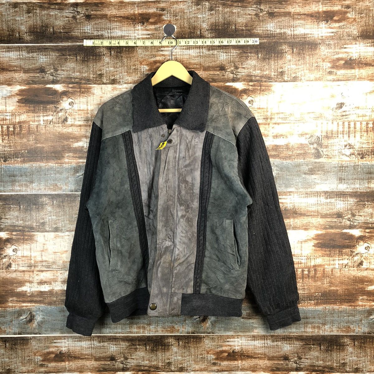Valentino Valentino Grey vintage Bombers leather Jacket #A2323 Size US M / EU 48-50 / 2 - 1 Thumbnail