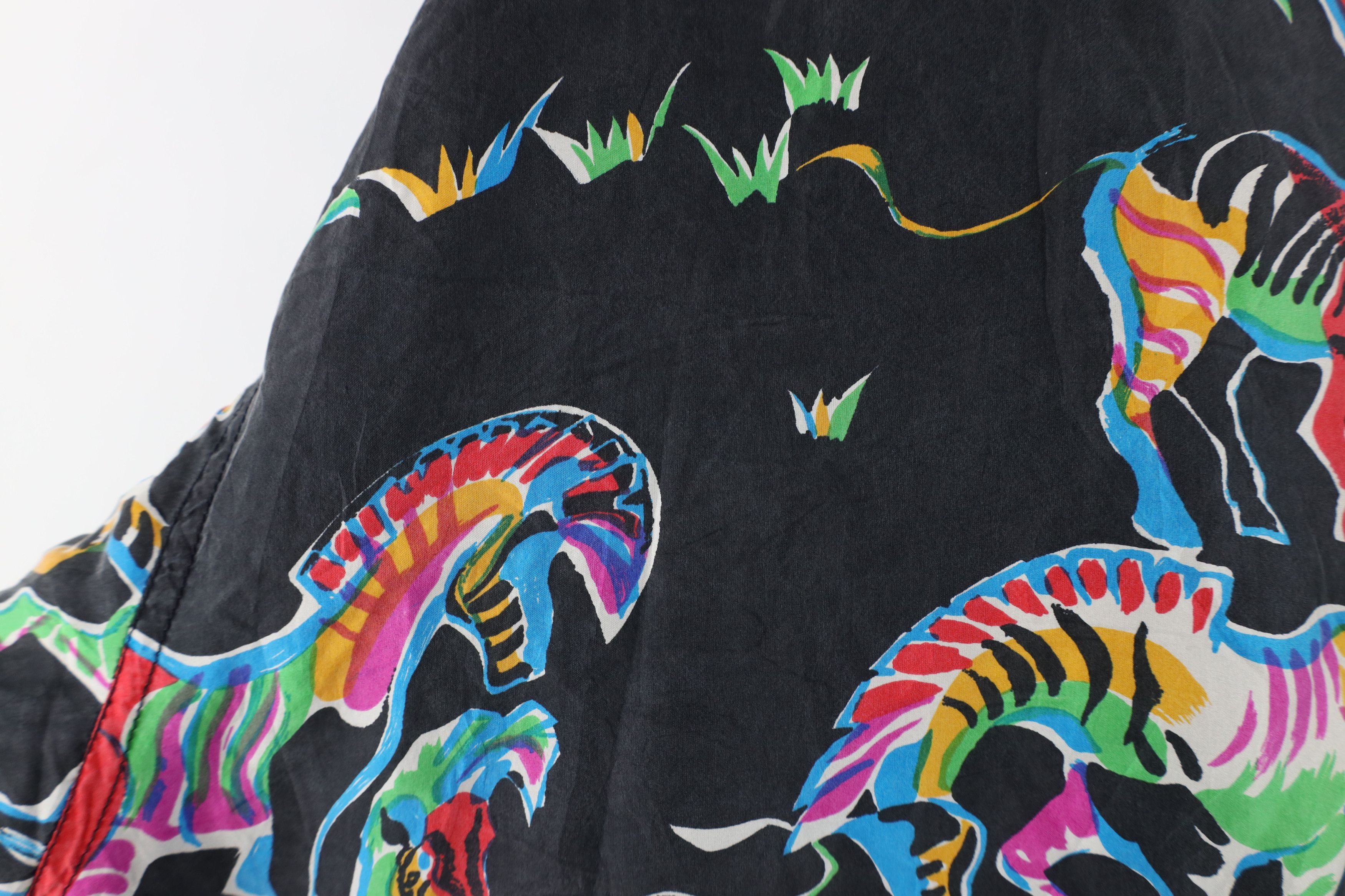 Vintage Vintage 90s Streetwear Rainbow Zebra Full Zip Bomber Jacket Size L / US 10 / IT 46 - 11 Thumbnail