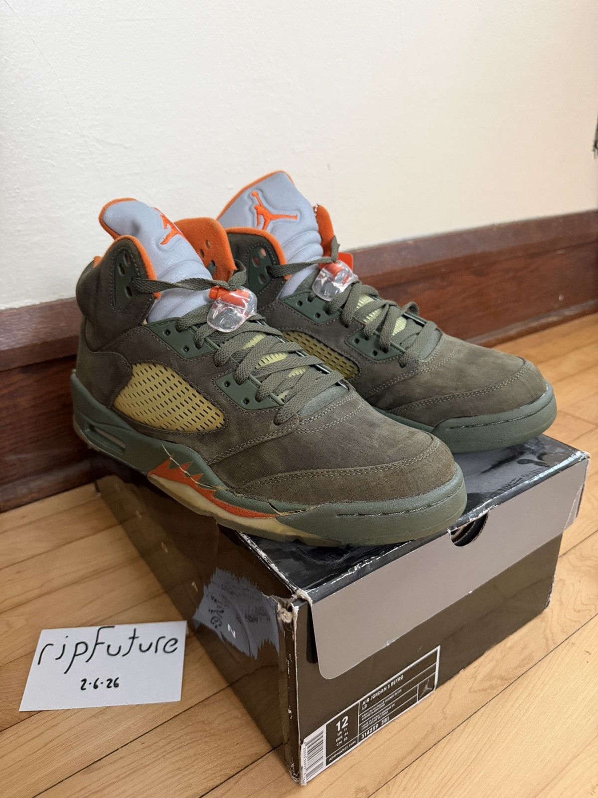 Jordan Brand Olive 5 Jordan (2006) - Size 12 Size US 12 / EU 45 - 1 Thumbnail