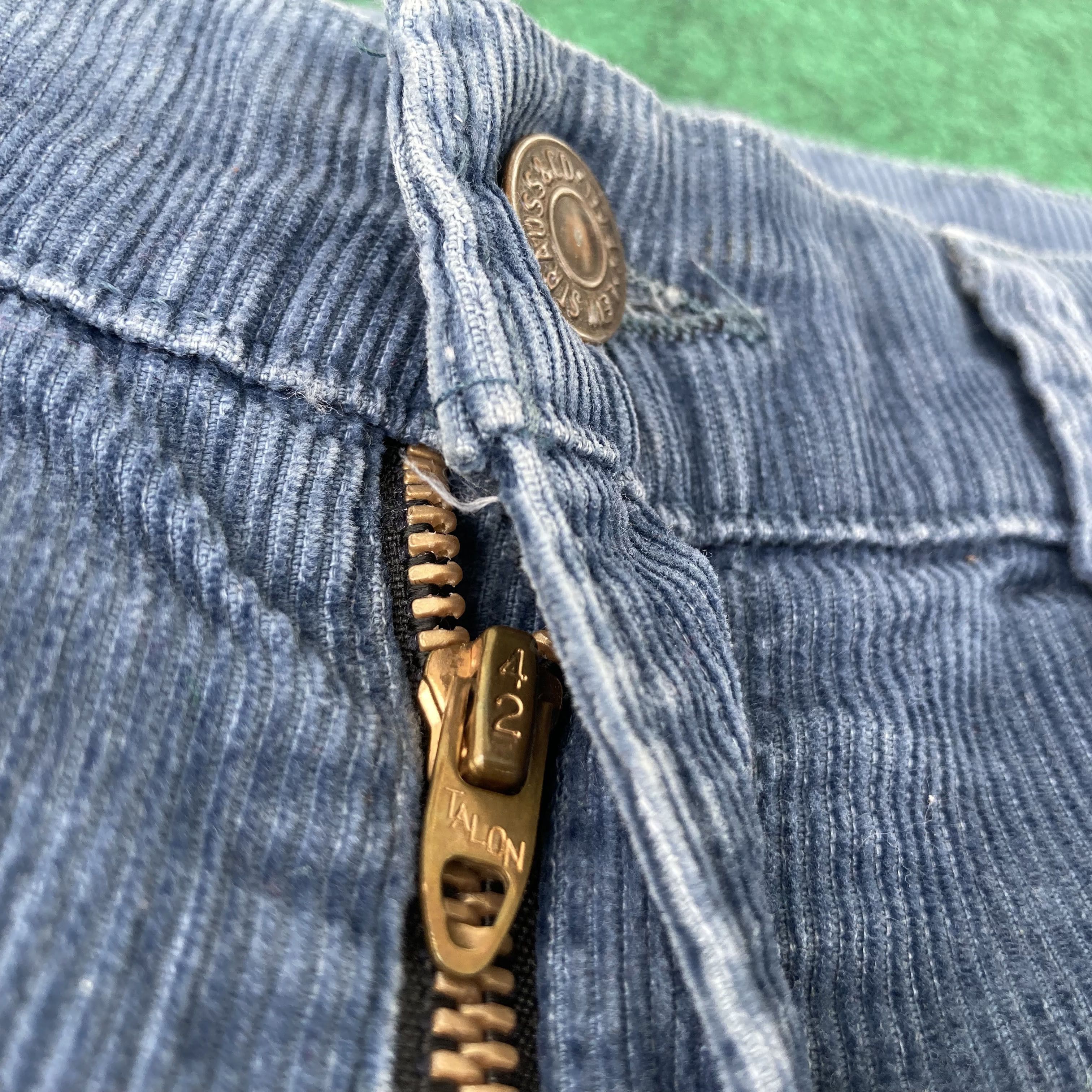Levi's × Vintage Vtg Levis 517 Blue Corduroy Denim Flare Bootcut Jeans Size US 33 - 4 Thumbnail