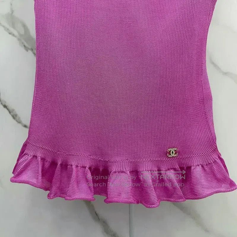 Chanel Chanel Purple Silk Women's Top . Size S / US 4 / IT 40 - 4 Thumbnail