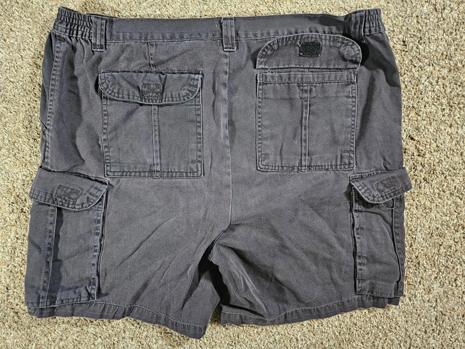 Other King Size Men's Denim Cargo Shorts Size 44 Black Size US 44 / EU 60 - 5 Thumbnail