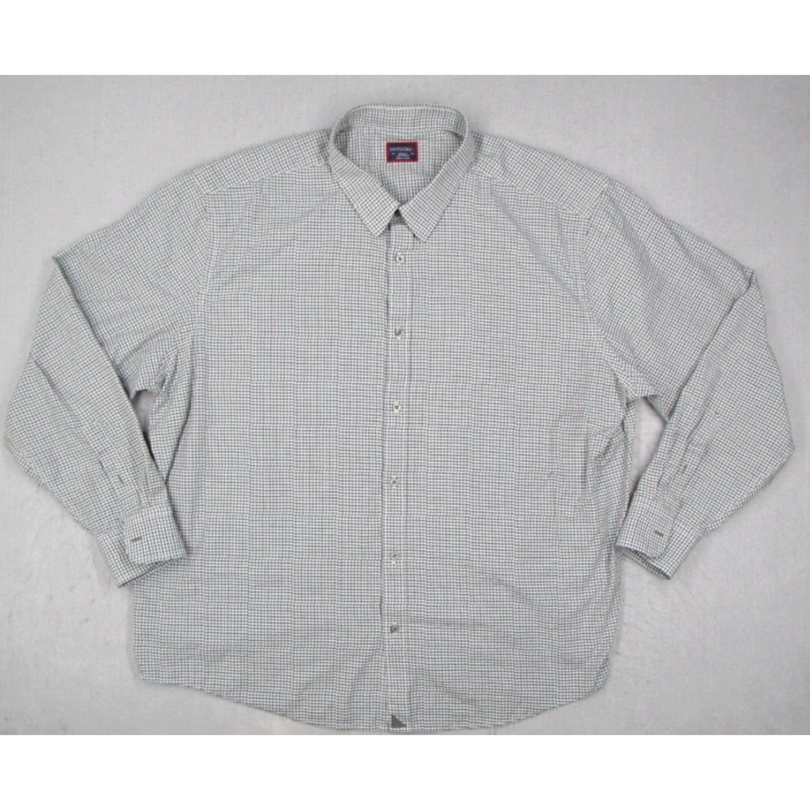 UNTUCKit UNTUCKIT Button-Up Shirt Men XXXLC Green Check Long Sleeve Frizzante 100% Cotton Casual Size US XXL / EU 58 / 5 - 2 Thumbnail