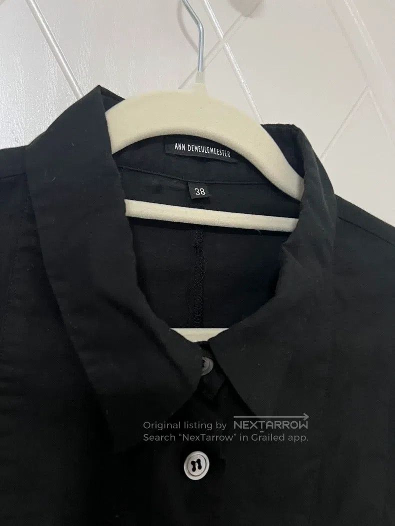 Ann Demeulemeester Ann Demeulemeester Cotton Shirt, Back Double Ribbon Design Size XS / US 0-2 / IT 36-38 - 2 Thumbnail