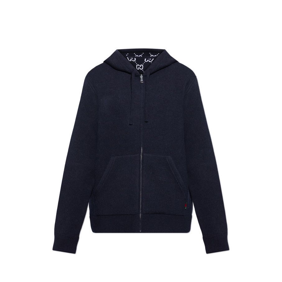 Gucci GUCCI Navy Blue Wool Reversible Sweatshirt New And Authentic Size US M / EU 48-50 / 2 - 1 Preview