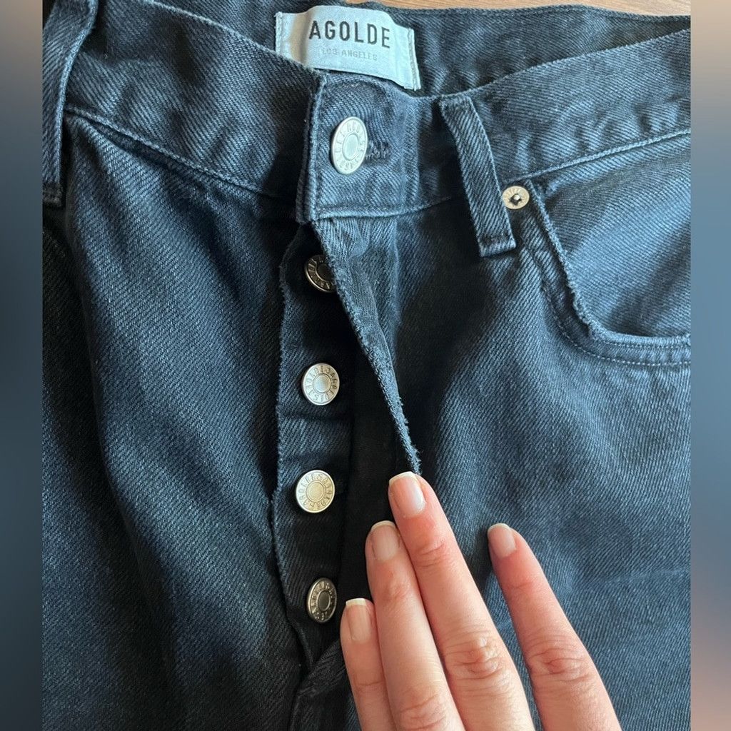Agolde 🖤 AGOLDE Black Bermuda Denim Shorts – Y2K 90s Vibes 🖤 Size 42" / US 20 - 6 Thumbnail