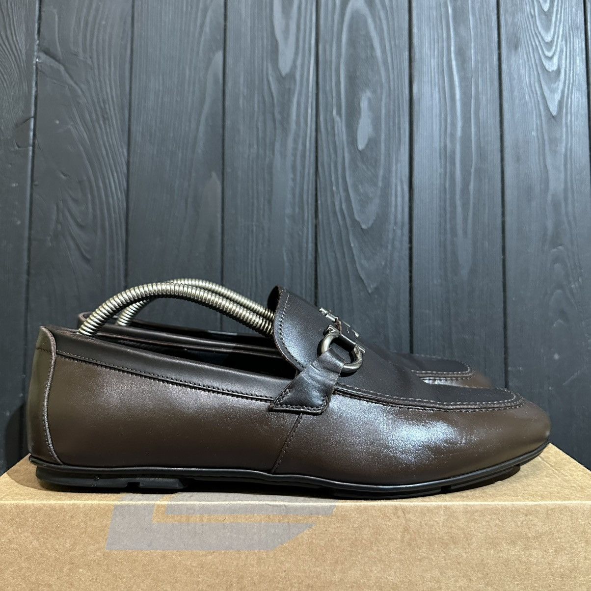 SALVATORE FERRAGAMO - Men’s Leather Moccasin Loafers Size 9