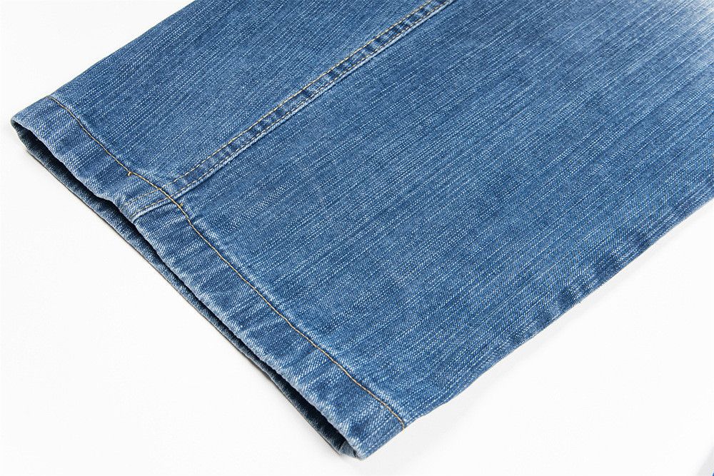 Vintage Retro Men's Street Patchwork Casual Loose Curved Blade Jeans Size US 32 / EU 48 - 6 Thumbnail