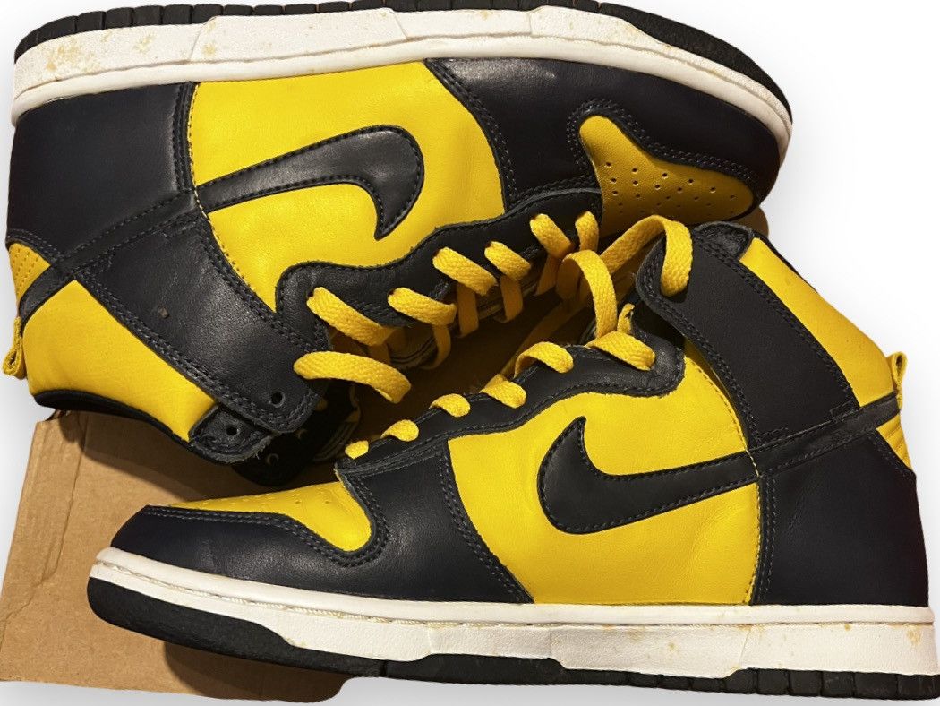 Nike Dunk High 1999 LE Midnight Navy | Varsity Maize Size US 8.5 / EU 41-42 - 3 Thumbnail