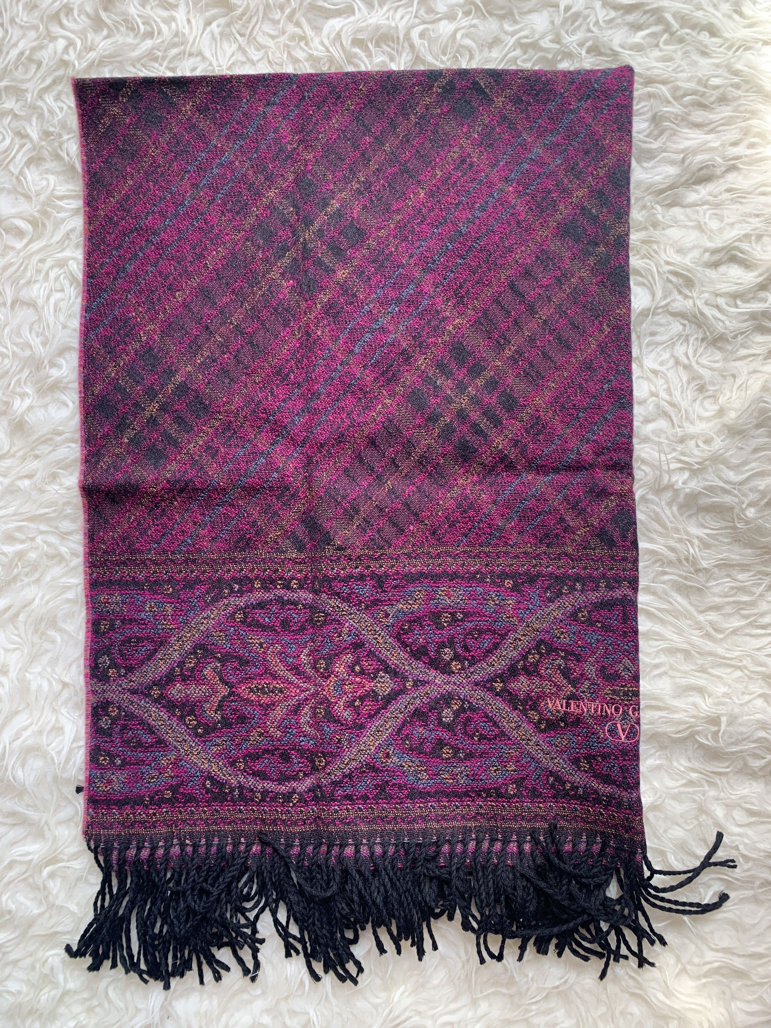 Valentino Valentino Garavani Multicolor Muffler Scarf Size ONE SIZE - 2 Thumbnail