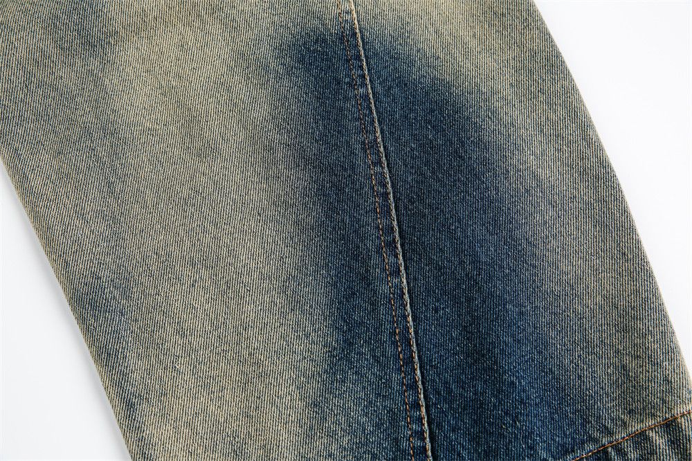 Vintage Men's loose street wide-leg gradient washed scimitar jeans Size US 32 / EU 48 - 4 Thumbnail