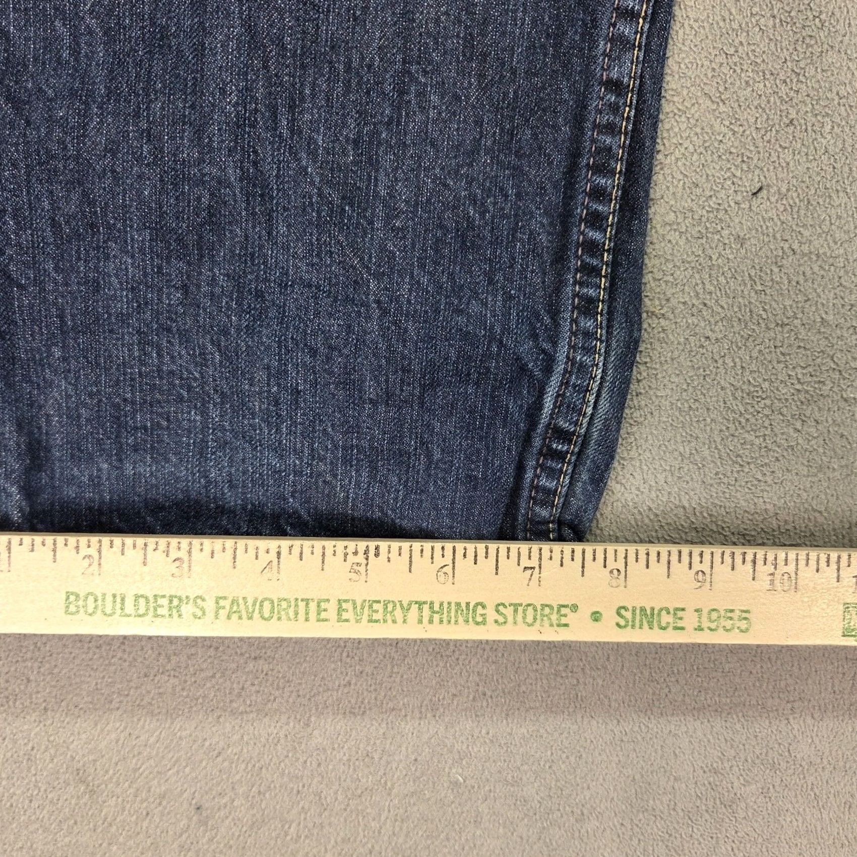 Lee Vintage Lee Jeans Mens Selvedge 101+ Blue Raw Denim Straight Leg Fits 34x30 Size US 34 / EU 50 - 6 Thumbnail