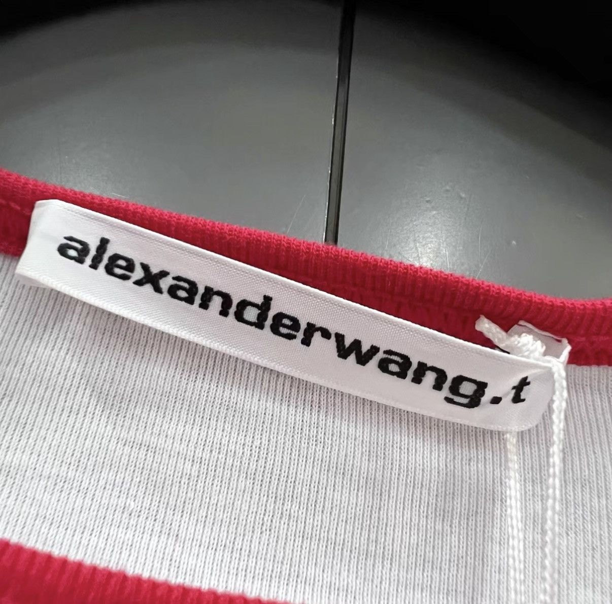 Alexander Wang Alexander Wang Red-trim Crew Neck Logo Long Sleeve J41 Size XS / US 0-2 / IT 36-38 - 3 Thumbnail