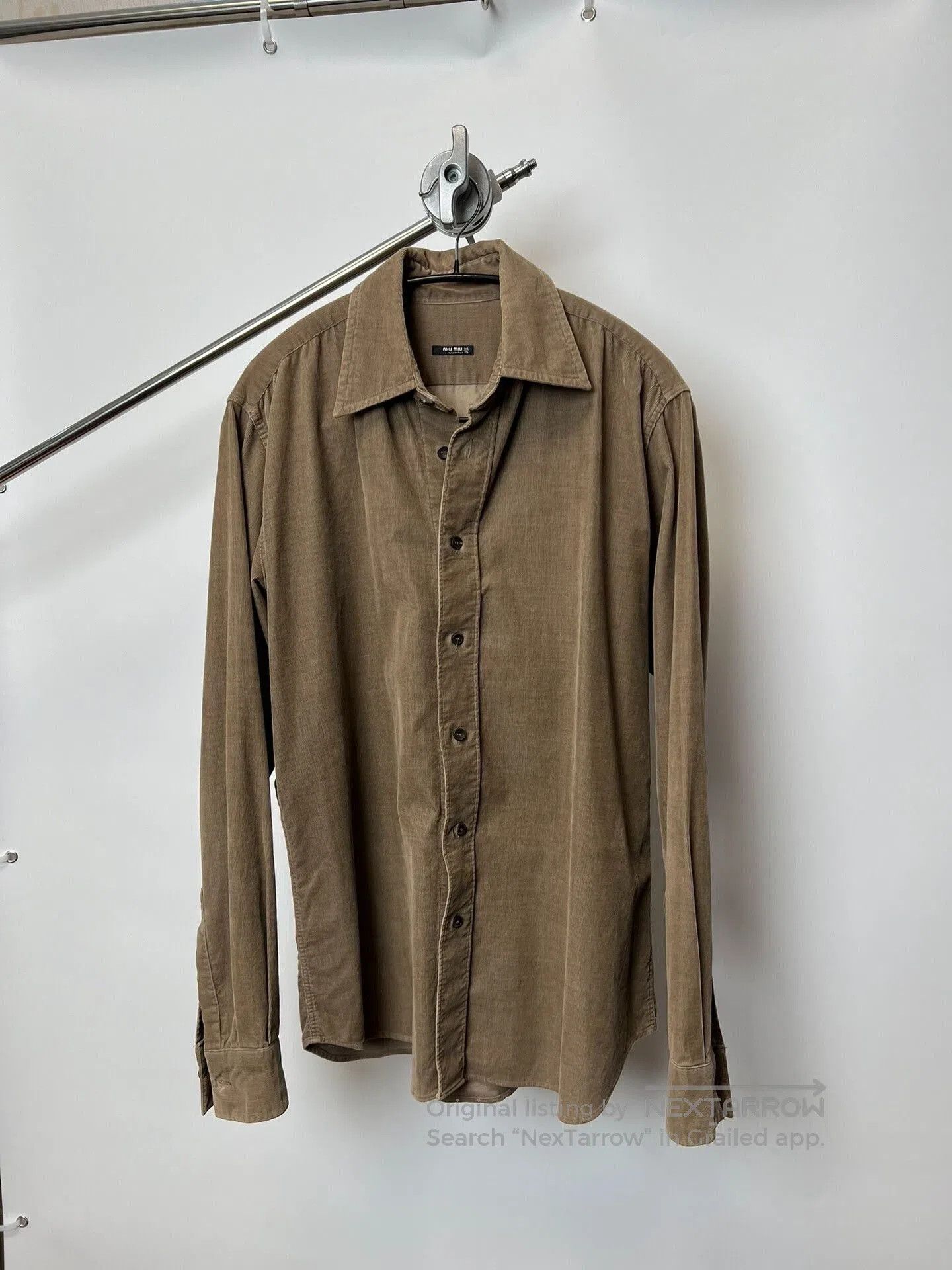 Miu Miu Miu Miu Vintage 80s Corduroy Shirt. Size S / US 4 / IT 40 - 2 Thumbnail