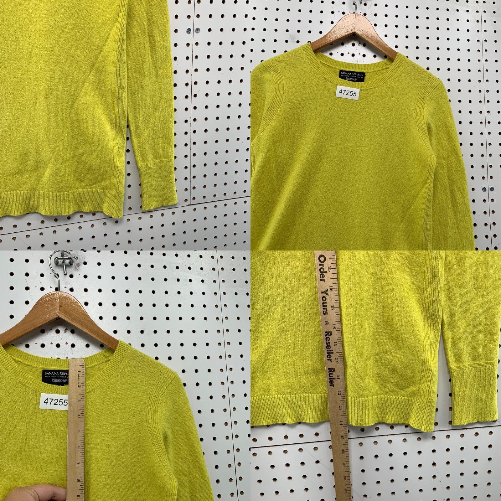 Banana Republic Banana Republic Merino Wool Pullover Sweater Womens Small Yellow Knit Shirt Pullover 90s? None. Size S / US 4 / IT 40 - 8 Thumbnail