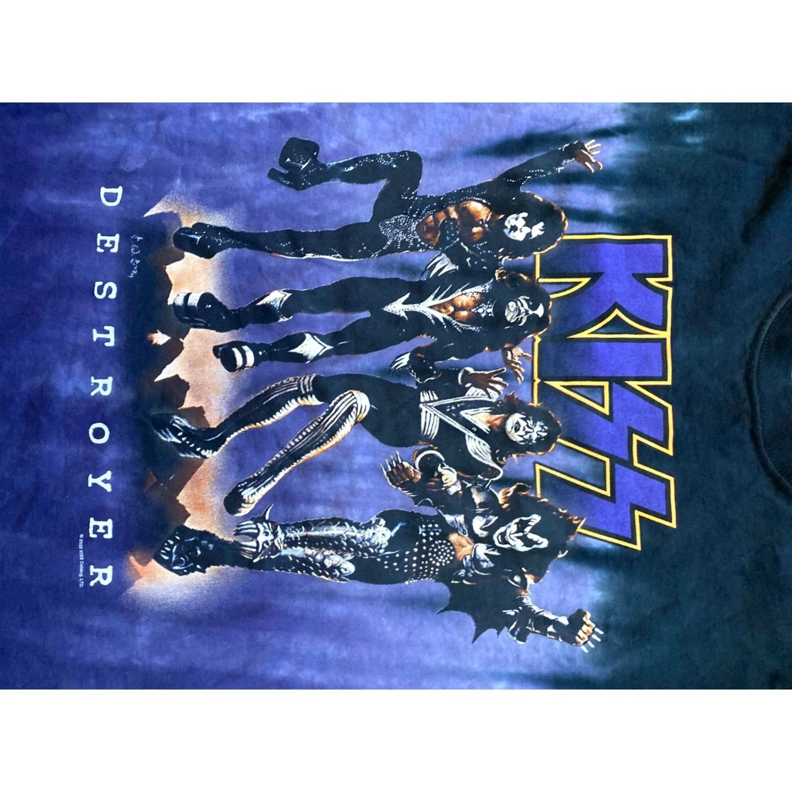 Liquid Blue VINTAGE Liquid Blue Kiss Destroyer Tie Dye T-Shirt M Blue 2005 RARE Mens Short Sleeve Size M Tour Band 20s Music Size US M / EU 48-50 / 2 - 3 Thumbnail