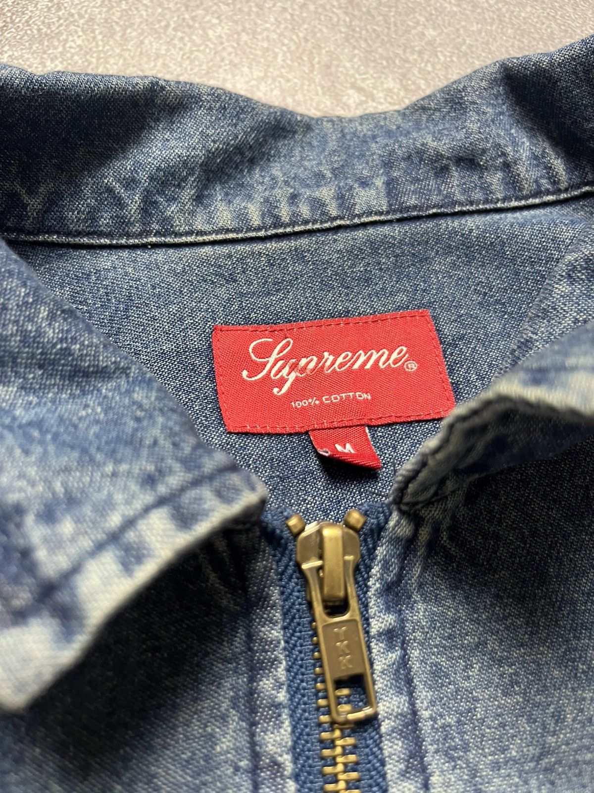 Supreme Supreme Vampire Denim Zip Up Shirt Blue 2018 Jacket Size US M / EU 48-50 / 2 - 5 Thumbnail