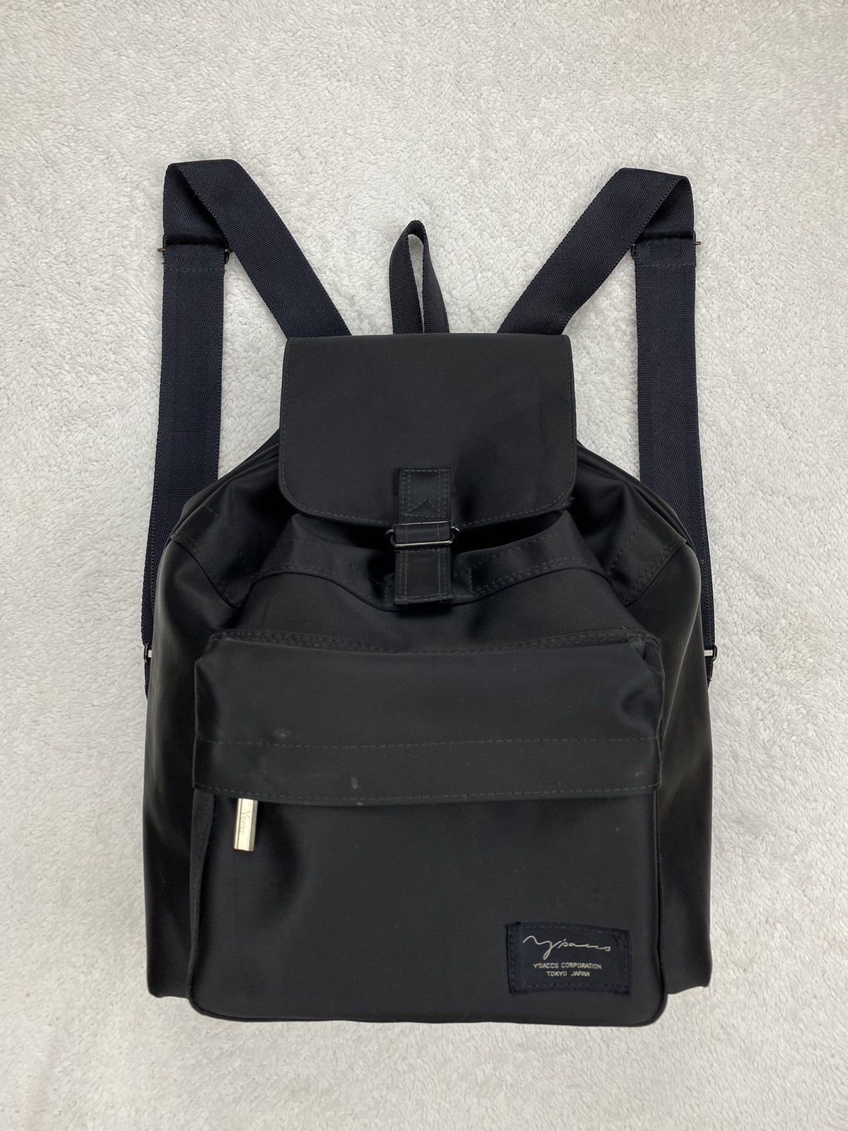 Yohji Yamamoto Y’saacs Pour Homme YOHJI YAMAMOTO Signature Nylon Backpack Size ONE SIZE - 1 Thumbnail