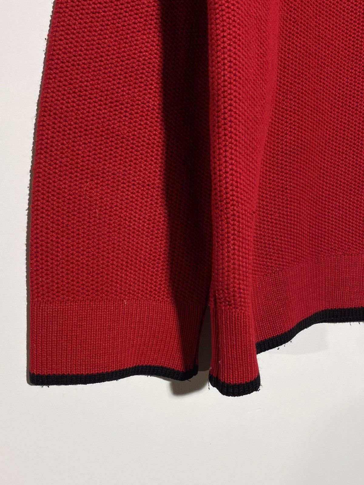 Diesel 🔥 Y2K DIESEL RED ZIP NECK SWEATER TECH CORE AESTHETIC Size US L / EU 52-54 / 3 - 5 Thumbnail