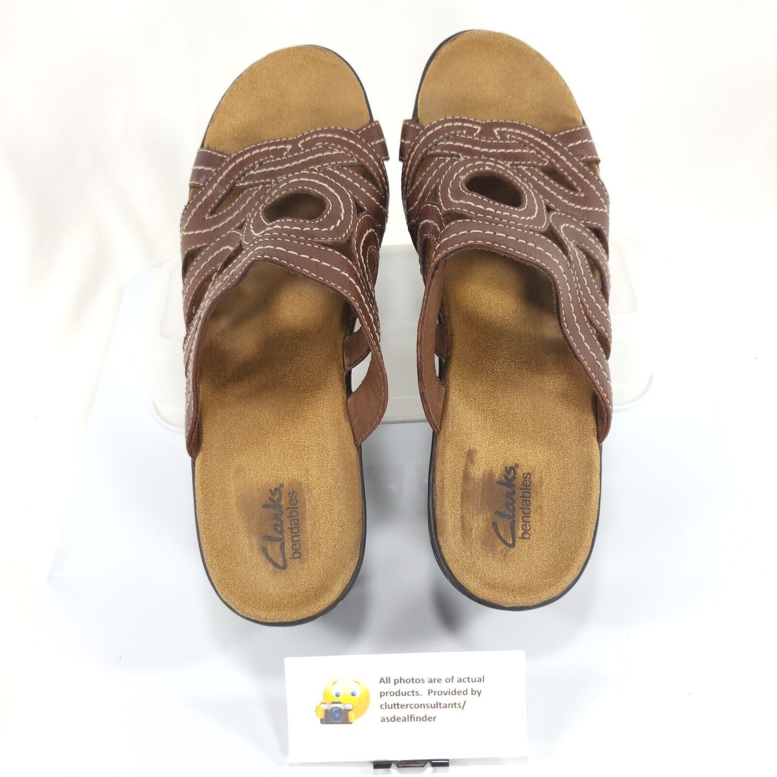 Clarks Clarks Bendables Wedge Sandal Womens Size 11 60237 Brown Size US 11 / IT 41 - 6 Thumbnail