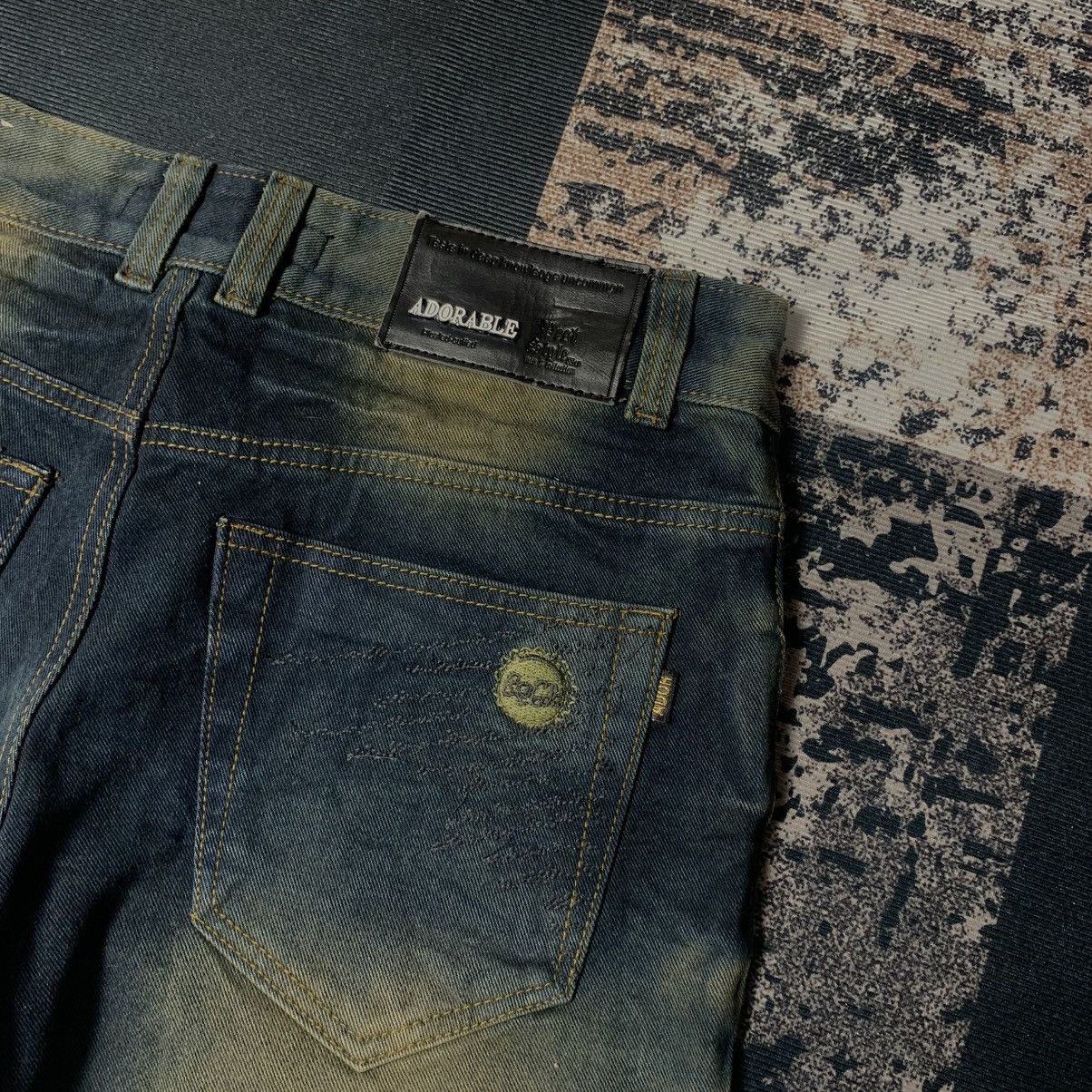 Japanese Brand Adorable Contrast Jeans Size US 32 / EU 48 - 4 Thumbnail
