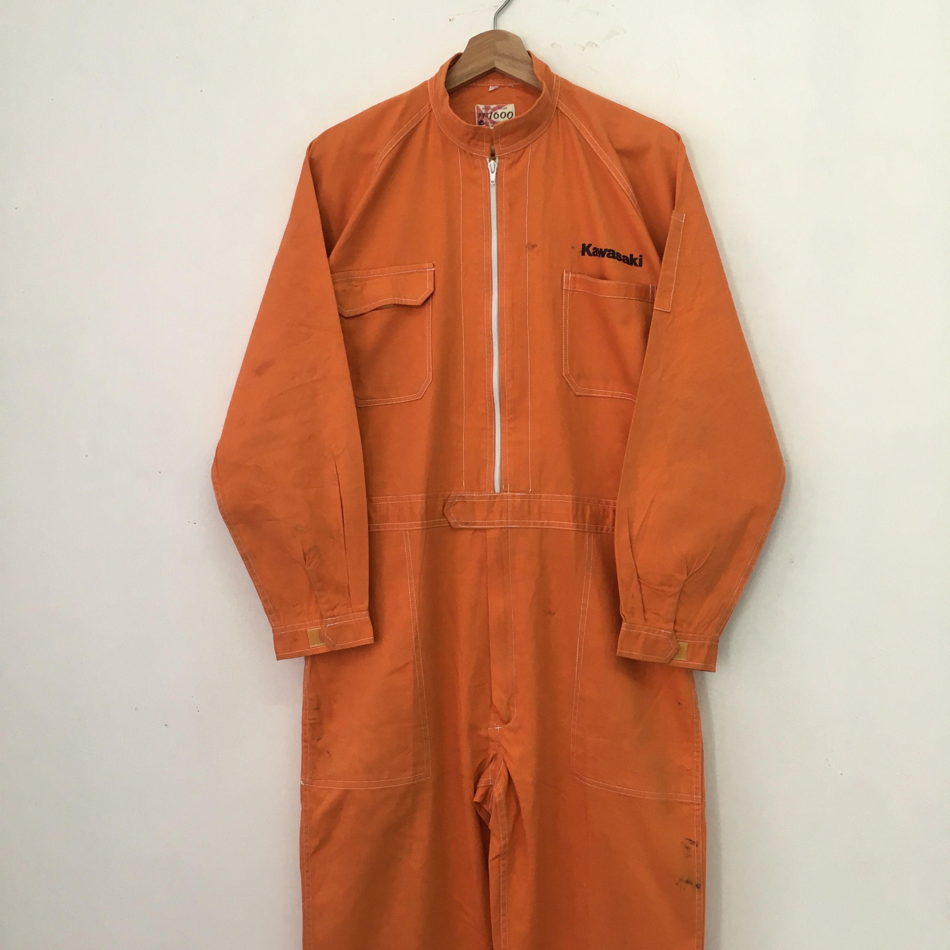 Japanese Brand kawasaki overall jacket - 1728 Size US XL / EU 56 / 4 - 2 Thumbnail