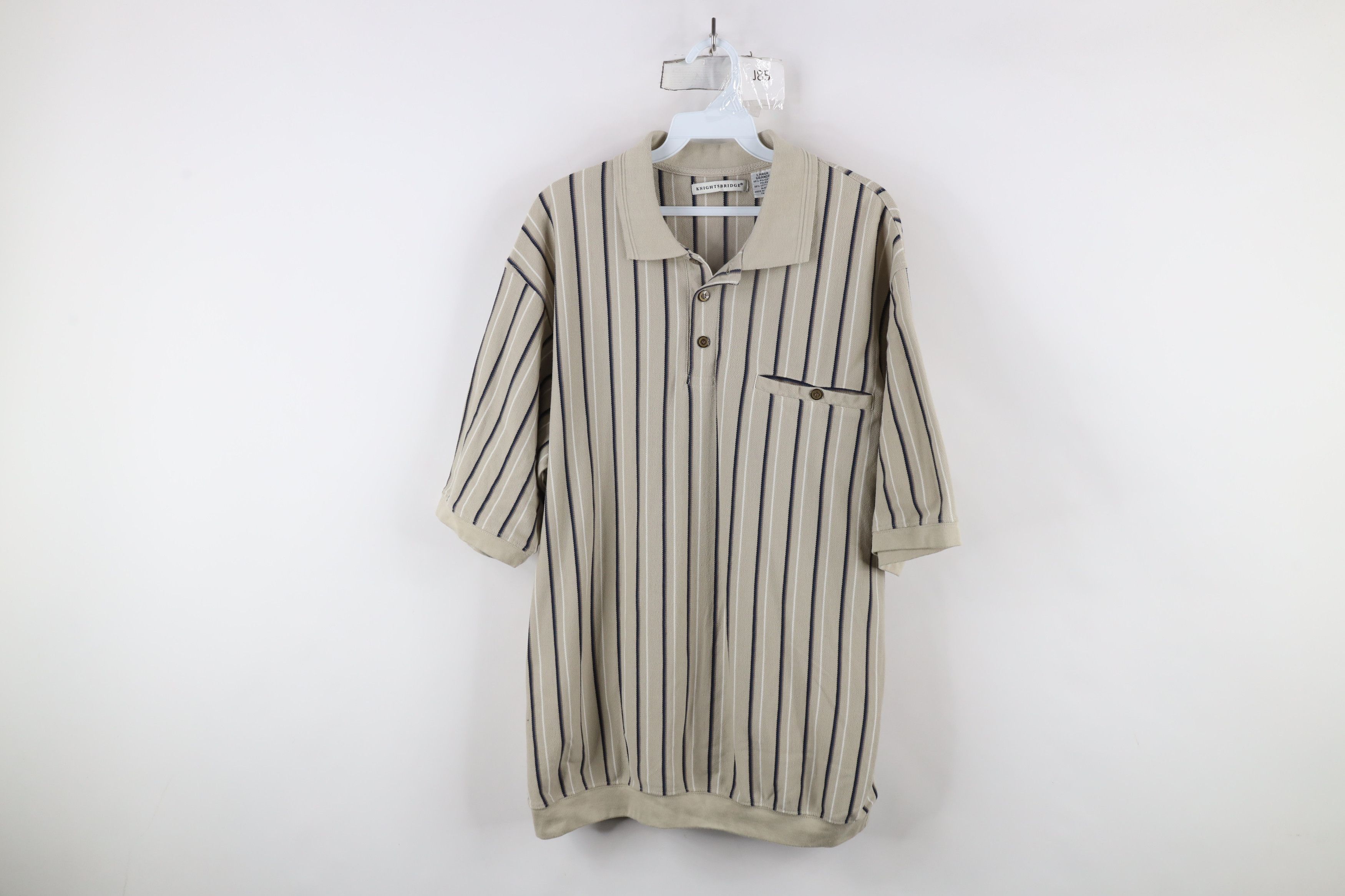 Vintage Vintage 90s Streetwear Knit Collared Pullover Polo Shirt Size US L / EU 52-54 / 3 - 1 Thumbnail