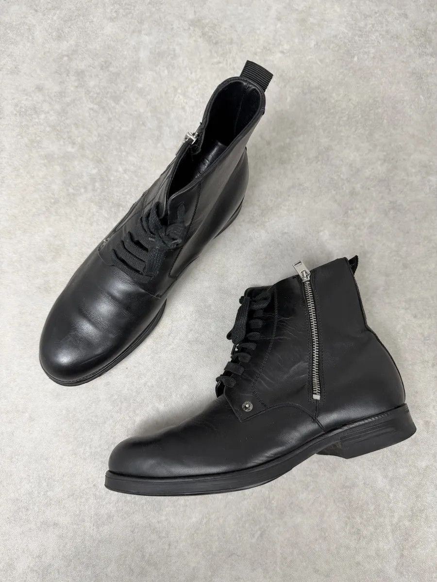 Diesel Diesel Black Classy Leather Boots Size US 11 / EU 44 - 3 Thumbnail