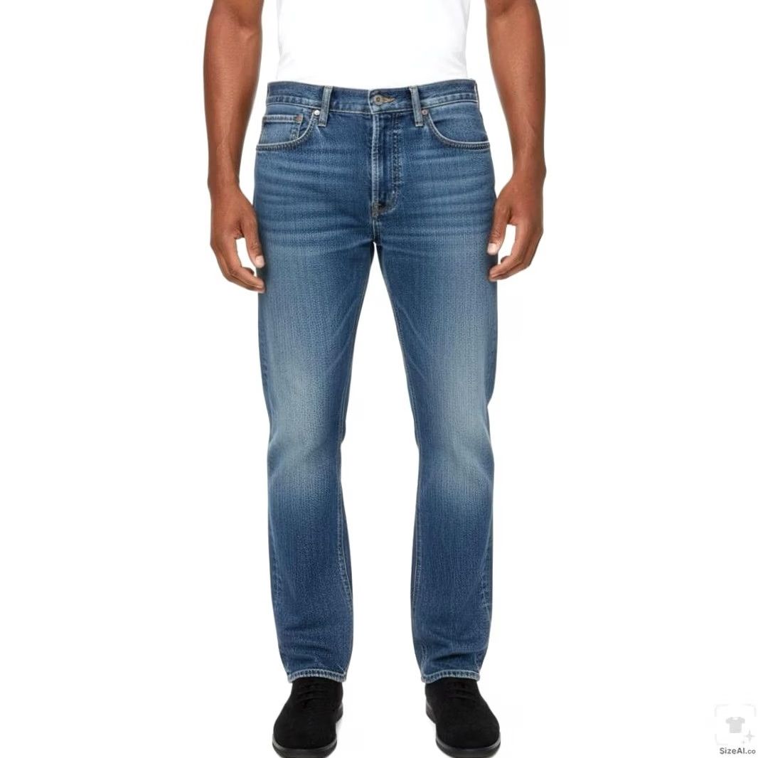 Levi's Levi's Jeans S40175 Slim Tapered Zip Fly 36x34 Blue Medium Wash Denim 5-Pocket Logo 99% Cotton Size US 36 / EU 52 - 4 Thumbnail