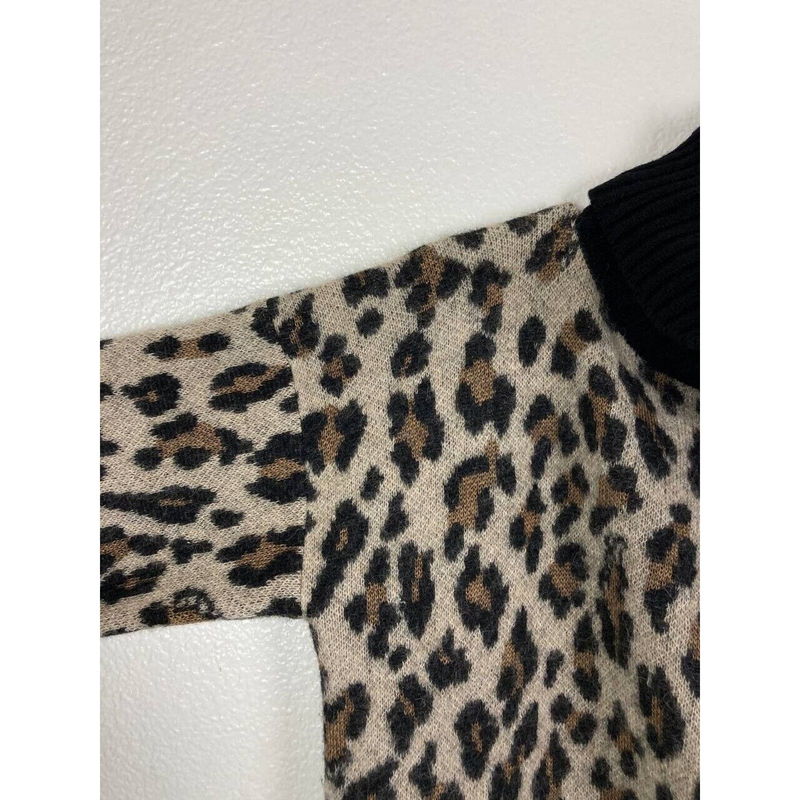 Sacai Sacai Leopard Print Alpaca Wool Sweater Medium Turtleneck Size M / US 6-8 / IT 42-44 - 7 Thumbnail