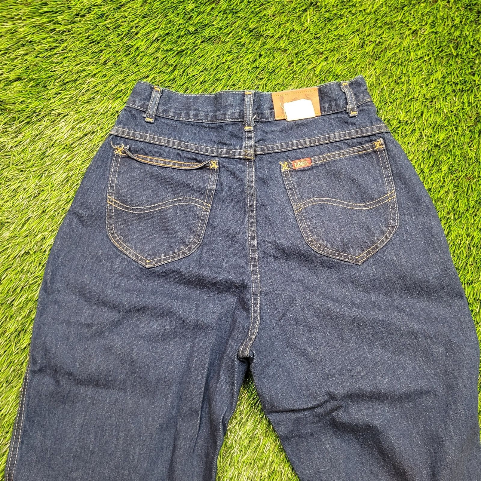 Lee VTG 80s Lee MS Yoked Rider Jeans Womens 28 USA Tapered Sz 6 Size 28" / US 6 / IT 42 - 6 Thumbnail
