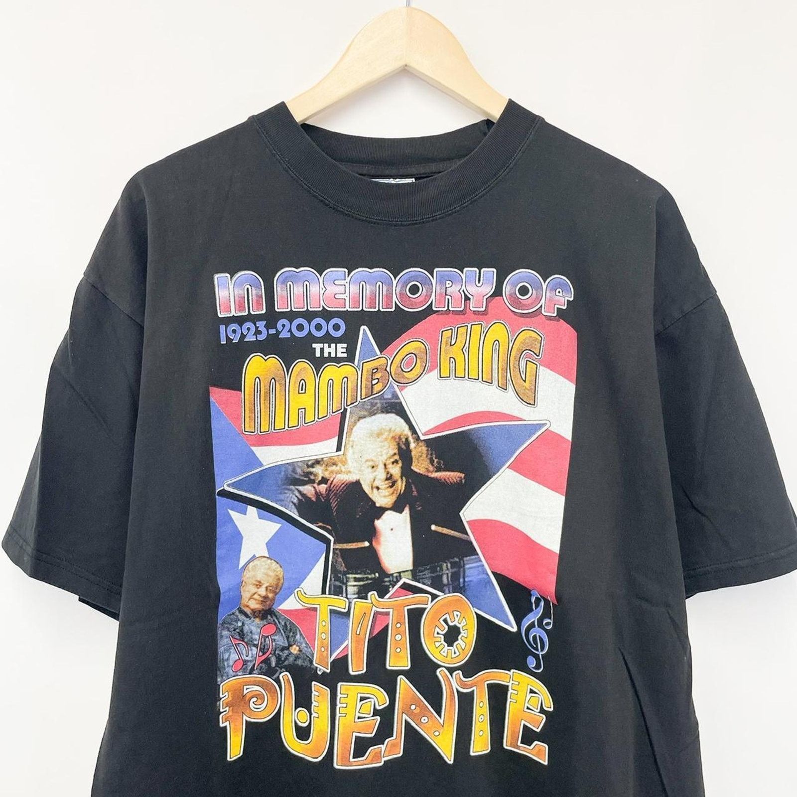 All Sport Vintage Tito Puente Mambo King Graphic Rap T-Shirt Black XL Size US XL / EU 56 / 4 - 3 Thumbnail