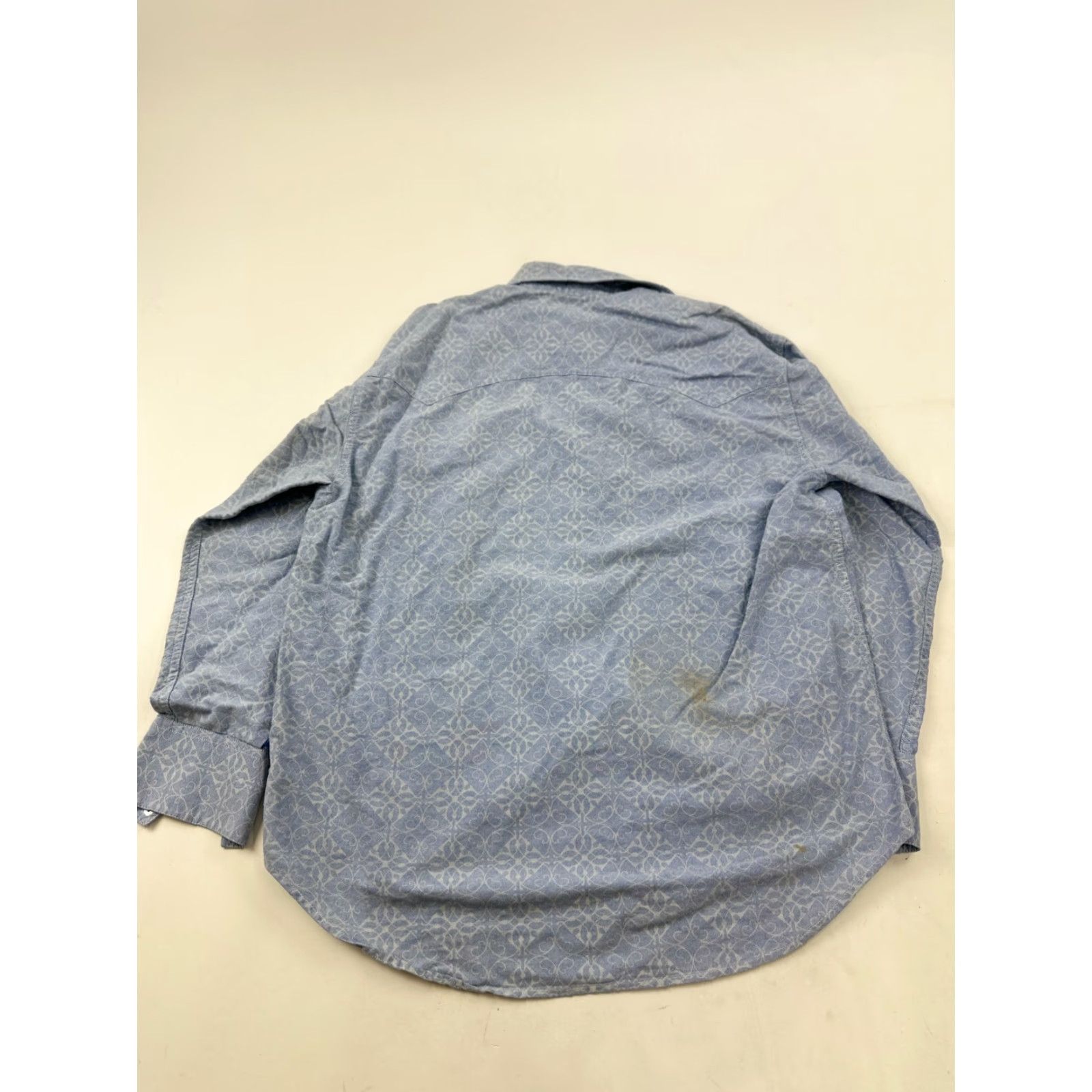 Roper Roper Shirt Mens Large Blue Floral Western Cowboy Pockets Long Sleeve Pearl Snap Button-Up Casual Size US L / EU 52-54 / 3 - 2 Thumbnail