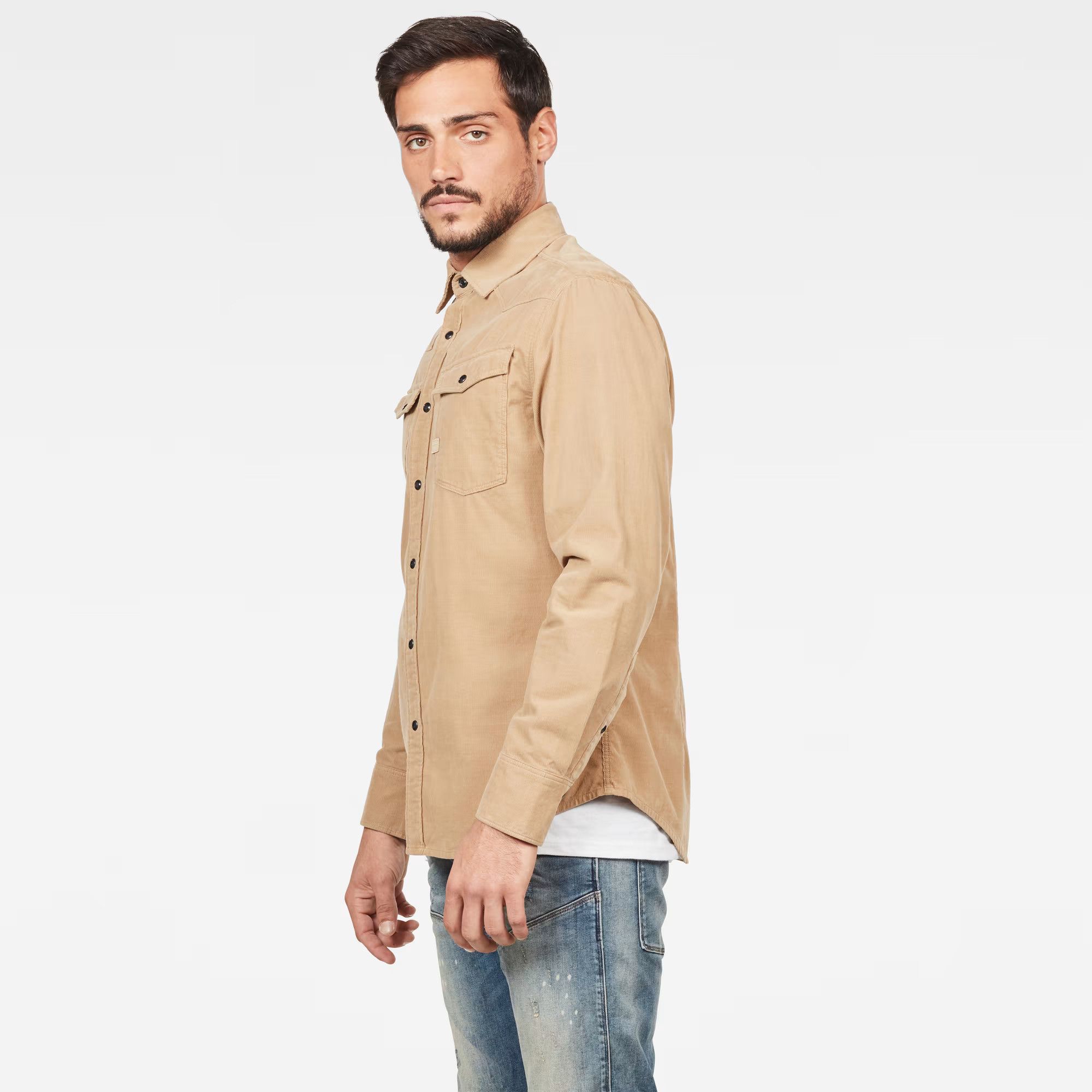 G-Star G-Star Raw 3301 Slim Fit Western Corduroy Shirt Size US S / EU 44-46 / 1 - 4 Thumbnail