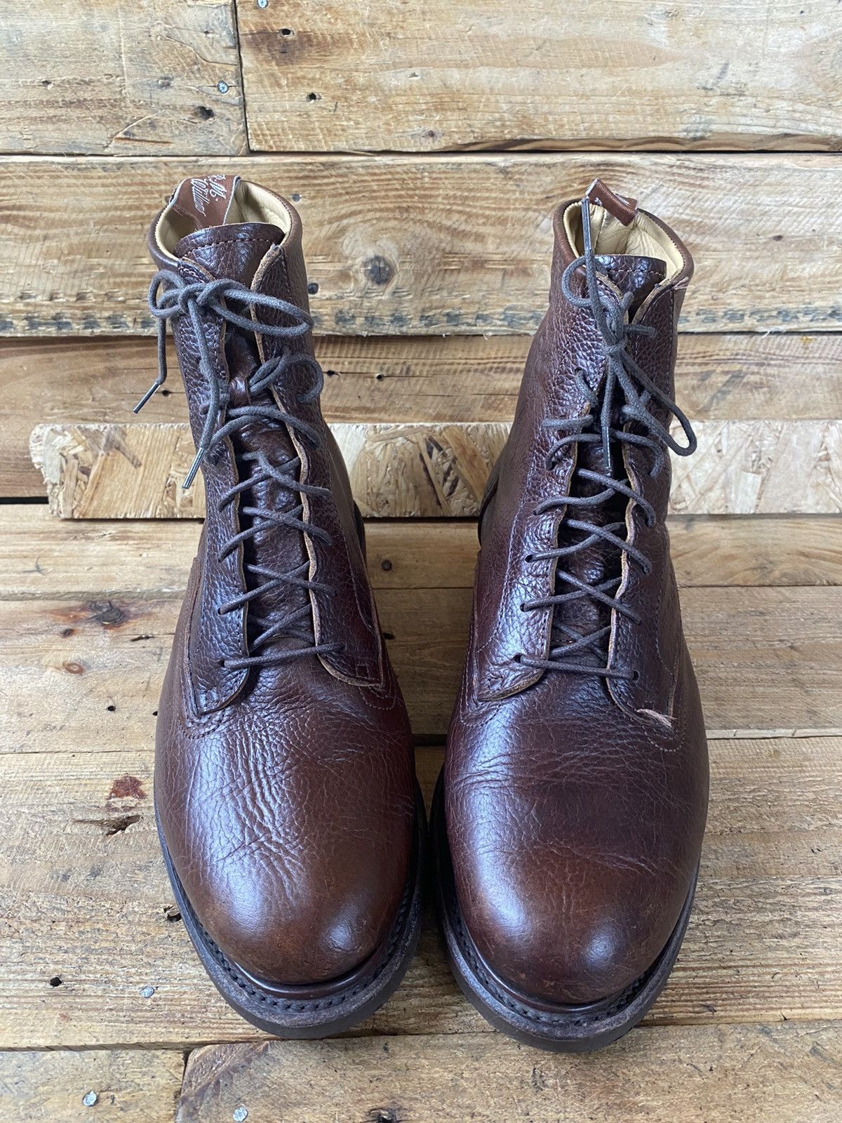 R.M. Williams R.M.Williams rickaby brown pebble lace-up boots uk 9G Size US 10 / EU 43 - 11 Thumbnail