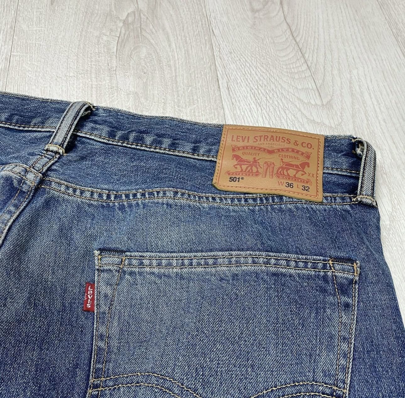 Levi's Levis 501 Jeans Mens Size W36 L32 Size US 36 / EU 52 - 5 Thumbnail