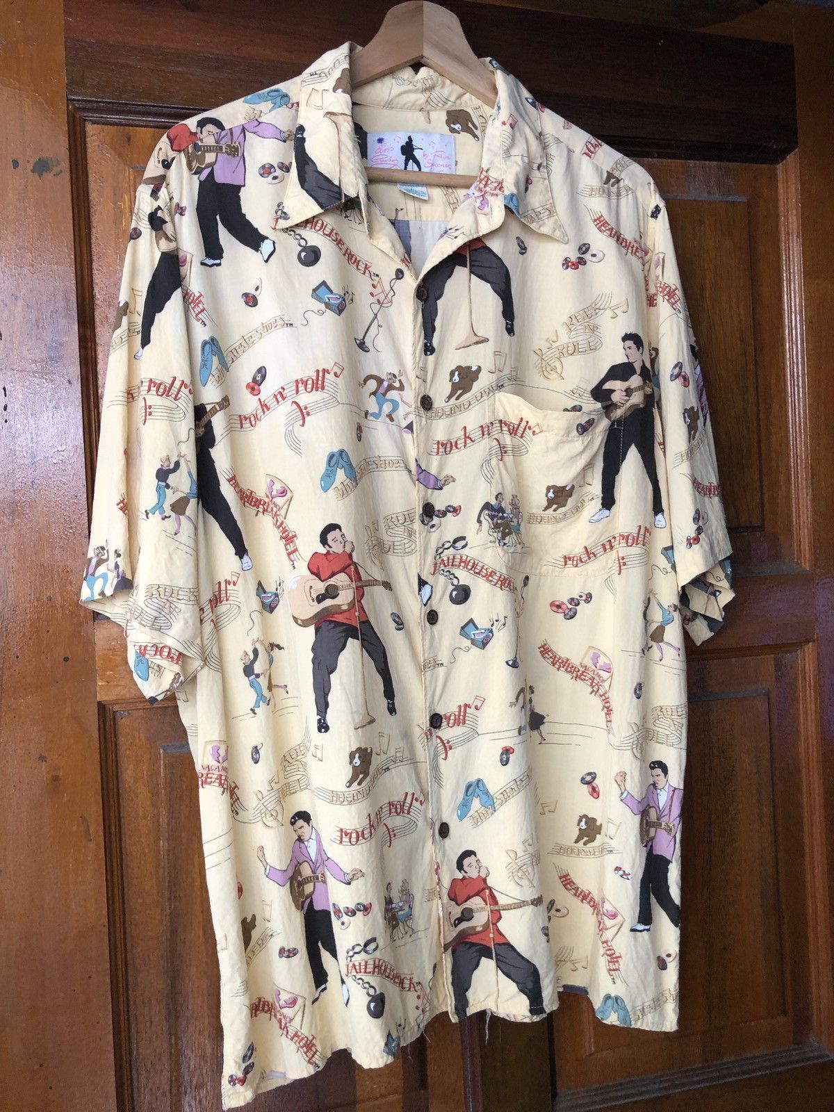 Reyn Spooner Vintage Reyn Spooner Elvis Presley Hawaiian Rayon Shirt Size US L / EU 52-54 / 3 - 11 Thumbnail