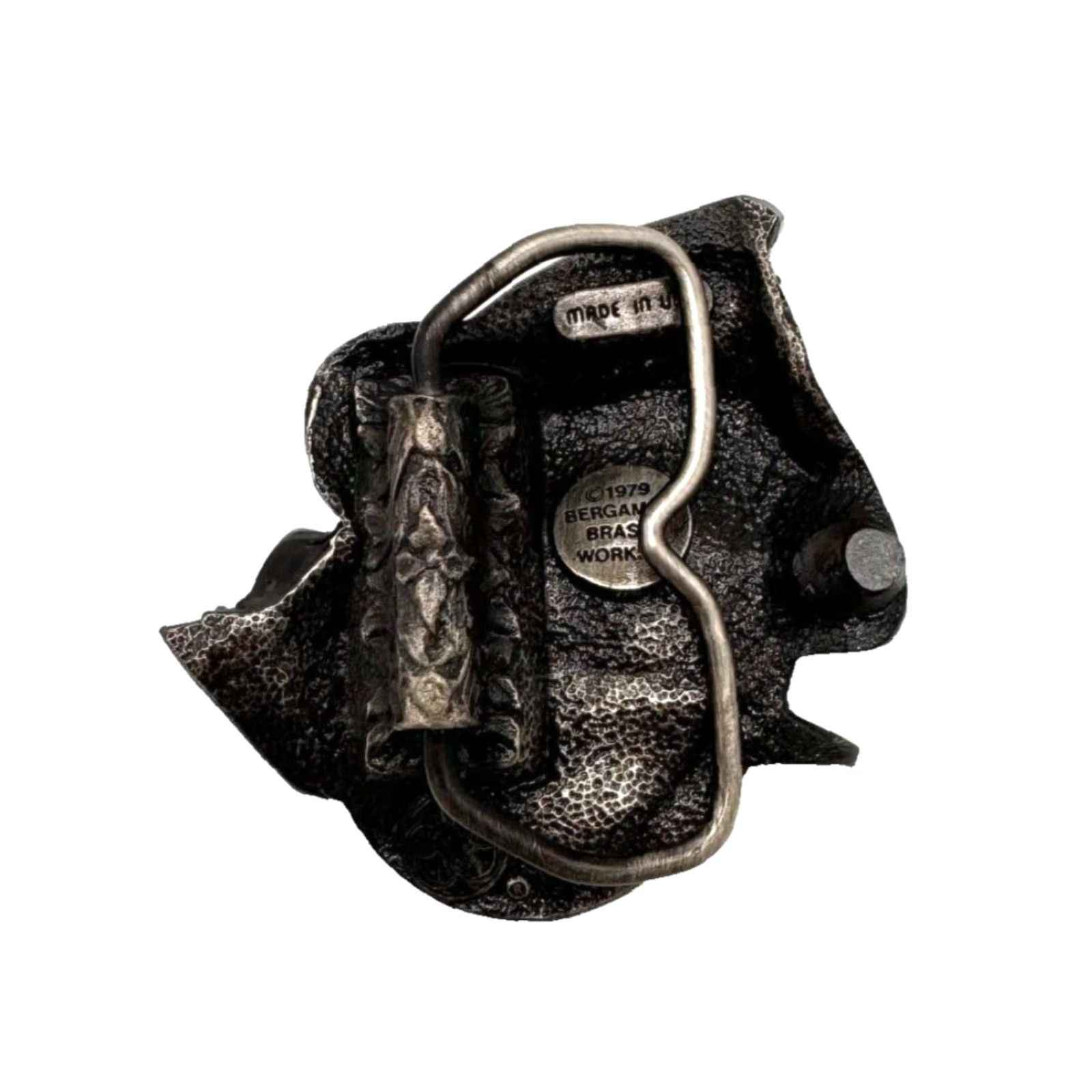 Vintage Bergamot Brass Works 1979 Black & Decker 7 1/4 Combination Blade Saw Metal Belt Buckle Western Buckle Men Belt Buckle Size ONE SIZE - 3 Thumbnail