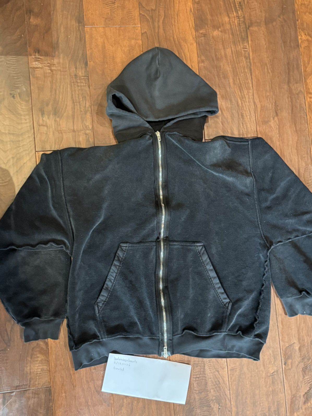 Balenciaga Balenciaga Inside Out Zip Hoodie Size US S / EU 44-46 / 1 - 3 Thumbnail